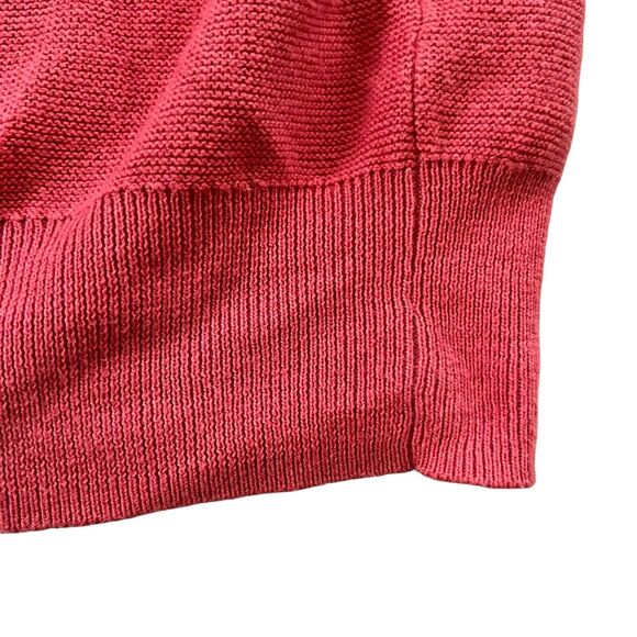 J.Crew Orange 100% Cotton Crewneck Sweater Size M Thin Weight Pullover - Picture 6 of 8